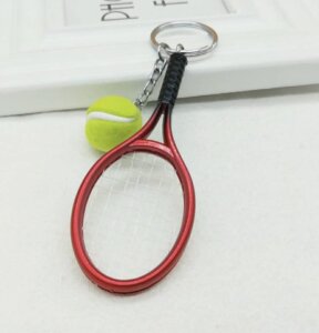 Mini Tennis Racket Keychain