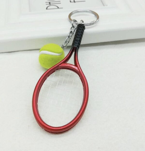 Mini Tennis Racket Keychain