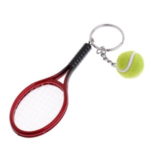 Mini Tennis Racket Keychain