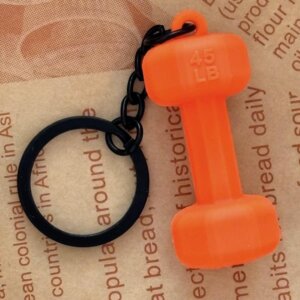 Mini Dumbbell Keychain