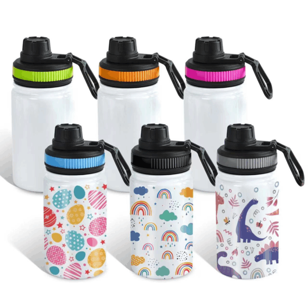 BPA-Free Drinking Bottle 12oz Stainless Steel Water Bottle Durable Portable Drinking Bottle for Gym Yoga Cycling - Image 5
