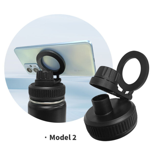 Gym Sports Bottle 1000ml Stainless Steel Gym & Sports Bottle for Men and Women Compatible Water Bottle with Magnetic Phone Holder - Image 3