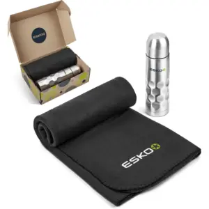Sports Gift Pack Customer Welcome Pack Gift Set With Stainless Steel Water Bottle and Blanket