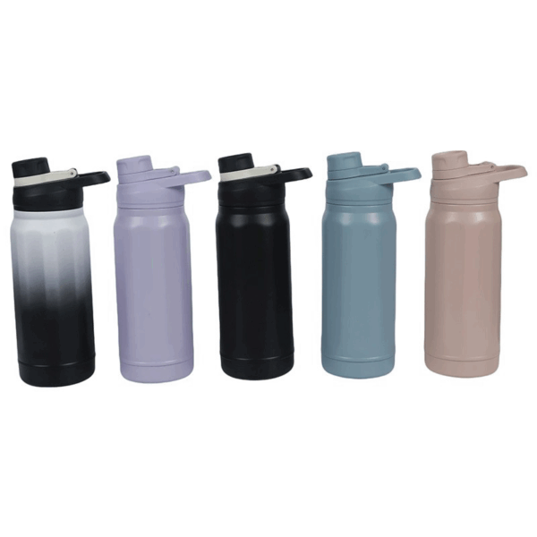 BPA-Free Insulated Water Bottle 650ml Capacity Leakproof Twist on Lid Slim Insulated Stainless Steel Water Bottle with Lid - Image 4