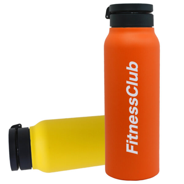 Steel Water Bottle 750ml Stainless Steel Water Bottle With Straw Handle Sports Water Bottle BPA Free Leakproof Thermos Bottle Perfect for On the Go