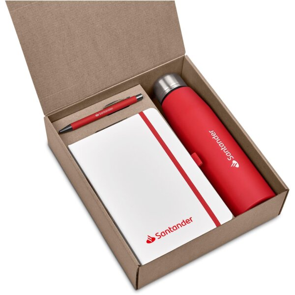 Aluminium Bottle Set Insulated Water Bottle A5 Notebook & Metal Ballpen in Gift Box Bottle Gift Set for Staff Corporate - Image 4