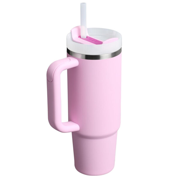 1200ML Car Thermos Cup Large Capacity with Handle and Straw Insulated 24 Hours Leakproof Durable Reusable Thermos Cup - Image 3
