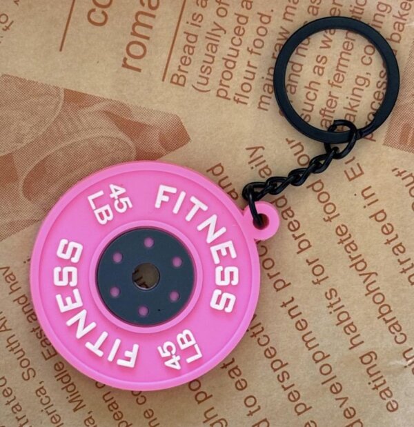 Barbell Mini Keychain