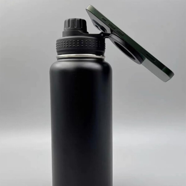 Gym Sports Bottle 1000ml Stainless Steel Gym & Sports Bottle for Men and Women Compatible Water Bottle with Magnetic Phone Holder - Image 5
