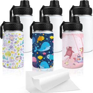 BPA-Free Drinking Bottle 12oz Stainless Steel Water Bottle Durable Portable Drinking Bottle for Gym Yoga Cycling