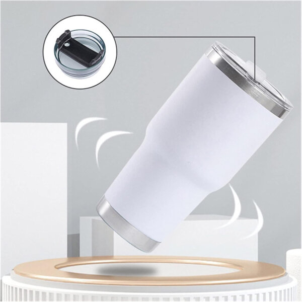 Metal Vacuum Water Flask 20oz Insulated Water Bottle with Straw Stainless Steel Metal Vacuum Water Flask Large Thermos Water bottle for Travel Camping Gym - Image 3