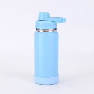 BPA-Free Insulated Water Bottle 650ml Capacity Leakproof Twist on Lid Slim Insulated Stainless Steel Water Bottle with Lid