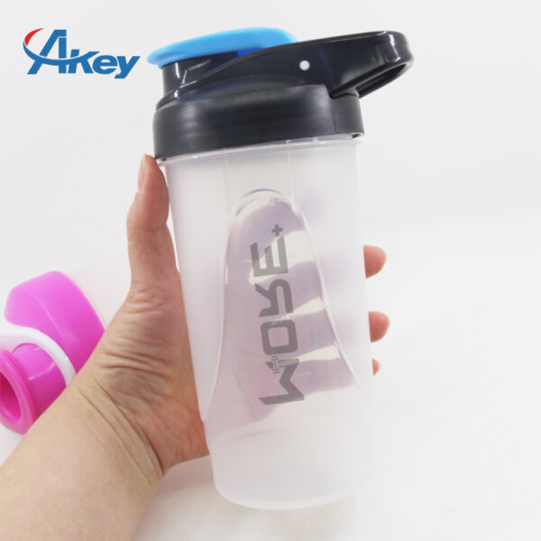 portable shaker bottle Modern Simple 600ml Protein Powder Shaker Cup Portable PP Water Bottle GYM Direct Drinking Sports Fitness - Image 3