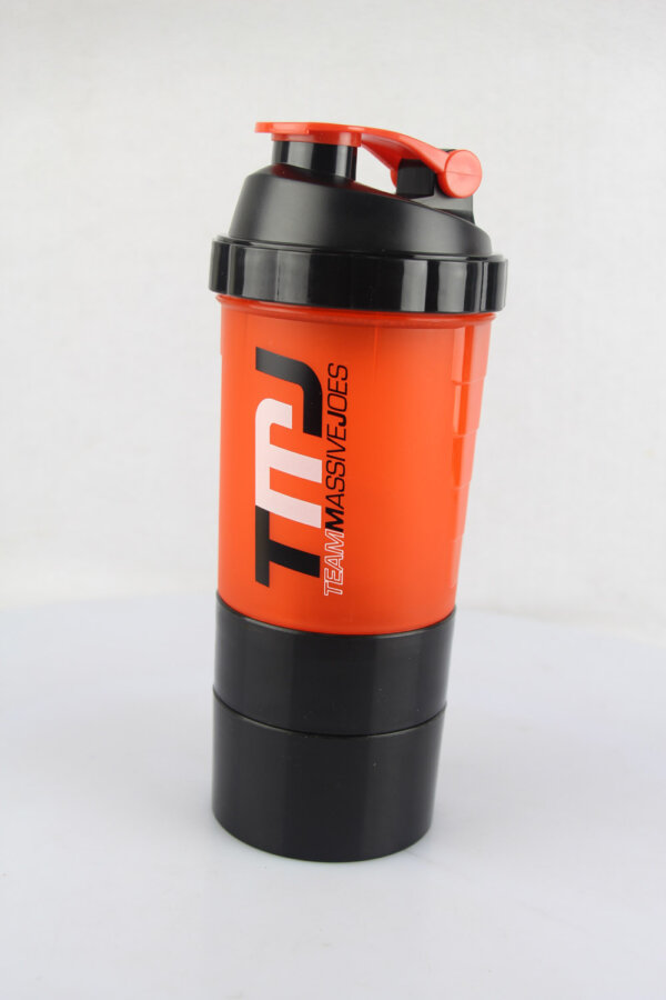 storage shaker bottle 3 Layer in 1 Storage Plastic Shaker Bottle for GYM Sports Plastic Shaker with Pill Box Shaker Bottles for Protein Mixes - Image 5