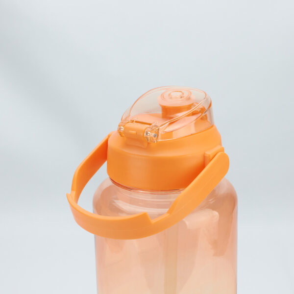 Color gym bottle 2000ml Plastic Bottle with Screw Lip Sports Water Bottle Reusable Water Bottles Leakproof Water Bottles Black for Gym - Image 3