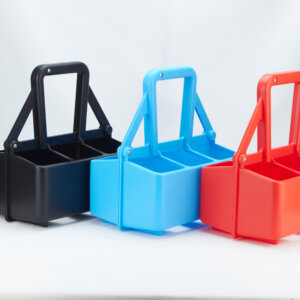 bottle carrier Plastic Drink Carrier Bottle Carrier 6 Pack Carrier Cup Holder with Handle Reusable Beverage Coffee Bottle Carrier for Delivery
