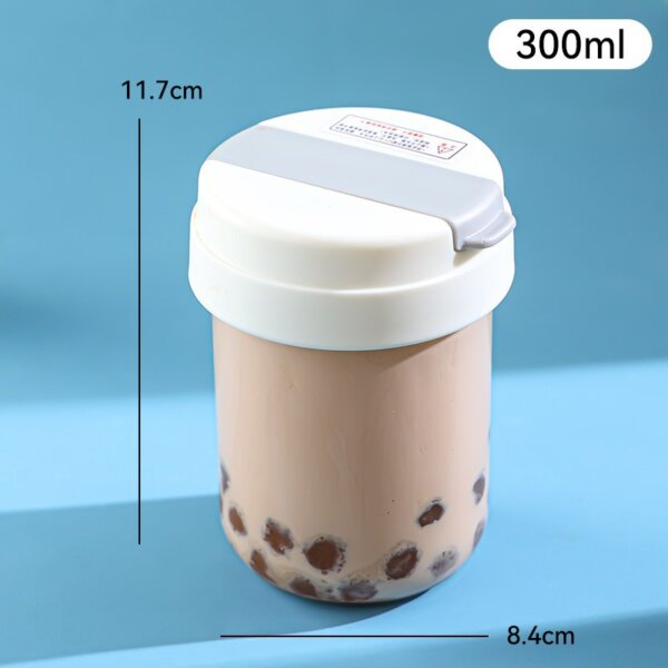 Small Travel Bottle Leak Proof Hero 300ml Straw Round Plastic Bottle Conquer Juice Water Milk Coffee Adventures Hassle Free - Image 3