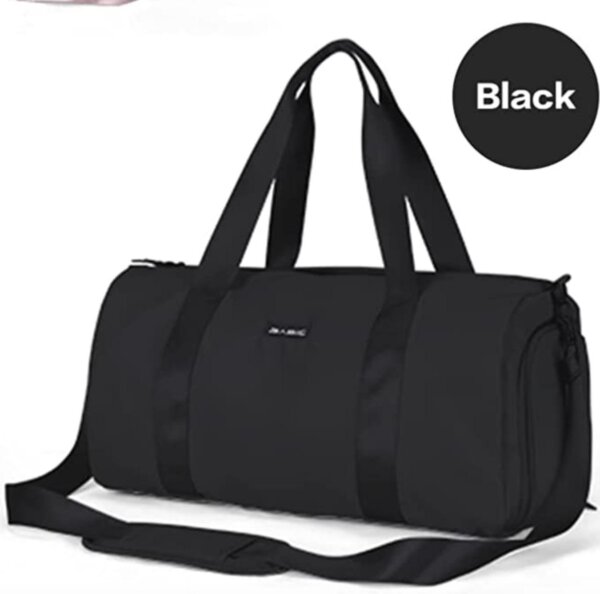 Workout Duffel Bag Chic Blush with Built in Shoe Compartment for Gym to Life - Image 3