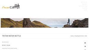 AceCamp - Tritan Water Bottle