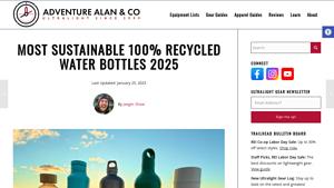 Adventure Alan - Top Eco-Friendly Water Bottles