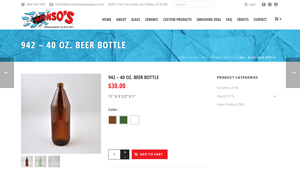 Alfonso's - 40 Oz. Beer Bottle