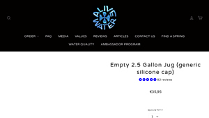Alive Waters - Empty 2.5 Gallon Jug