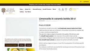 Amalfilemon - Limoncello in Ceramic Bottle
