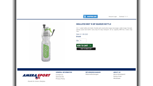 Amera Sport - Insulated Mist 'N Sip Squeeze Bottle