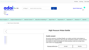 American Dental Accessories - High Pressure Water Bottle