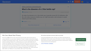 Answers - Bottle Cap Size