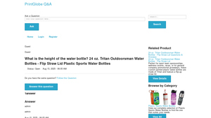 PrintGlobe - Outdoorsman Water Bottle