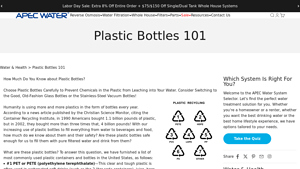 Apec Water - Plastic Bottles 101