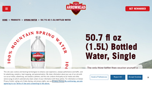Arrowhead® - 1.5 Liter Bottled Spring Water