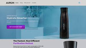 Auron Bottle - Self-Cleaning Water Purifier