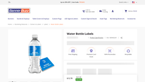 BannerBuzz - Custom Water Bottle Labels
