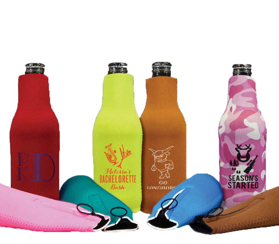 A stock image illustrating beer bottle koozie concepts