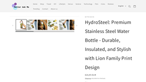 HydroSteel - Premium Stainless Steel Water Bottle