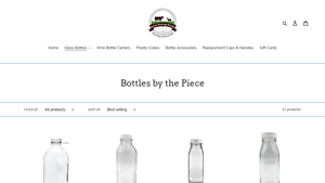Better Beverage Bottles - Heavy Glass Milk Bottle 64 Oz Jug