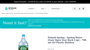 Poland Spring - Natural Spring Water Sport Bottle