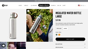 Black+Blum - Insulated Water Bottle Large