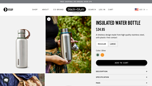 Black+Blum - Insulated Water Bottle