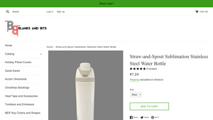 Blanks and Bits - Straw-and-Spout Sublimation Water Bottle