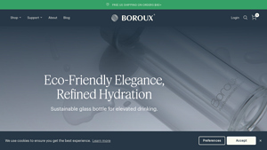 BOROUX - Glass Water Bottle