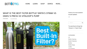 BottlePro - Brita Filter Bottle & GRAYL GeoPress