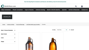 Bottle Store - Amber Glass Growlers