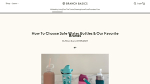 Branch Basics - Glass Water Bottles