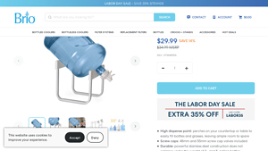 Brio - Stainless Steel Water Bottle Stand