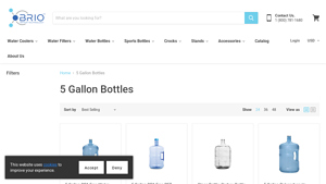 Briowt - 5 Gallon BPA Free Water Bottles