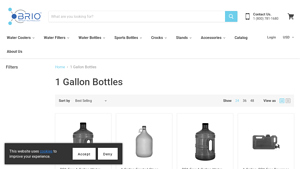 Briowt - BPA Free 1 Gallon Water Bottle