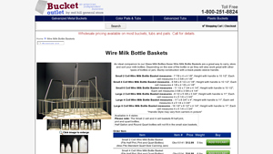Bucket Outlet - Wire Milk Bottle Baskets